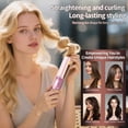 thumbnail image 2 of Cordless Hair Straightener for Women,2 in 1 Diamond Hair Straightener and Curler with Fast Heating and Adjustable Temp 338°F-410°F, Straightener Flat Iron for Travel & Home,Colored, 2 of 16