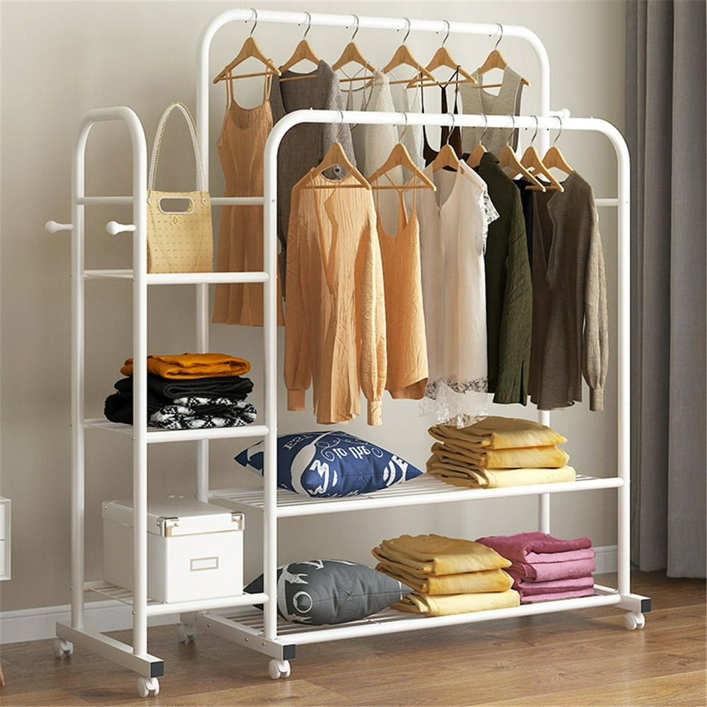 Clothing Racks Metal Garment Rack Closet Storage Organizer Closet ...