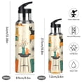 thumbnail image 2 of Yayeee 20oz Insulated Water Bottle Double Wall Stainless Steel with Flip Straw Lid, Black Cats Reading, 2 of 7