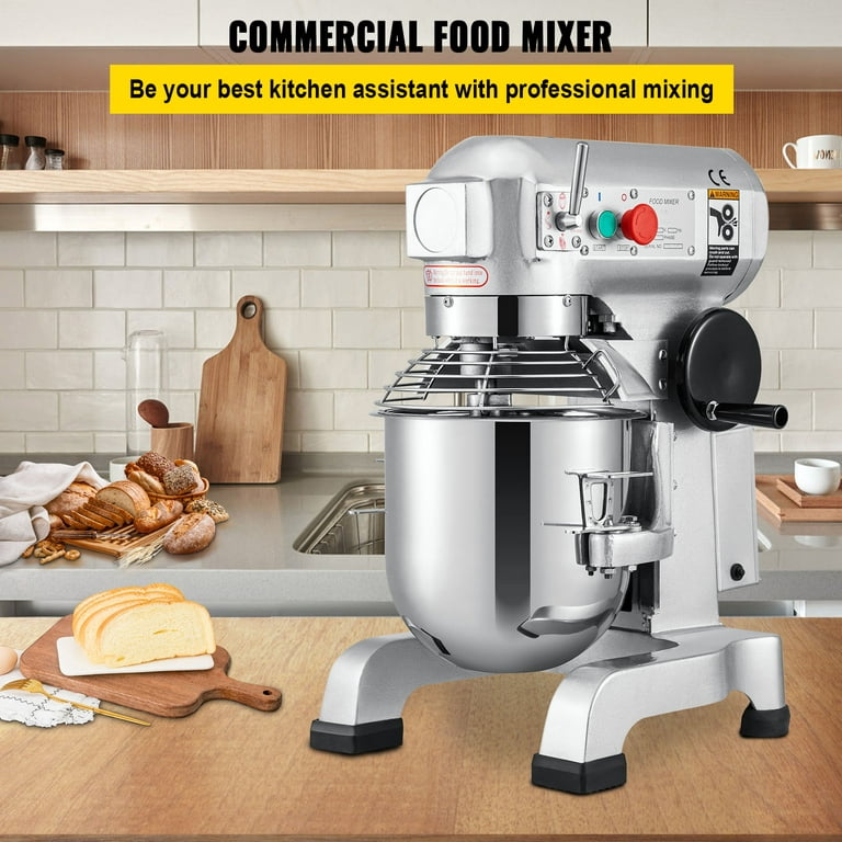 30 Qt Commercial Dough Food Mixer 1100W Gear Driven 1.5 HP 3 Speed Pizza  Bakery