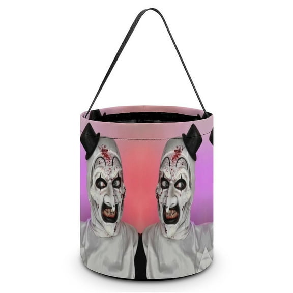 Art The Clown Halloween Candy Bag, Trick Or Treat Bags - Light Candy Buckets & Tote Bags for Halloween Parties