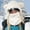 White, variant on Hood Ski Ski Thermal Hood Ski Winter Crazy Winter Hat Wind Winter Face Hood Hat Scarf Hat Gloves Organizer Scarf Gloves Hat Hat Gloves Scarf Gloves Scarf Set for Girls Scarf Gloves Earmuff Set Women