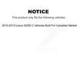 thumbnail image 2 of Genius Front Rear Coated Disc Brake Rotors Kit for Car 2010-2013 Lexus IS250 C Vehicles Built Canadian Market KG-101039, 2 of 9