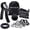 Black, variant on Grip Strength Trainer 7 Pack Adjustable, Finger Stretcher Resistance Extensor Bands, Finger Exerciser, Hand Gripper Strength Ring & Stress Ball