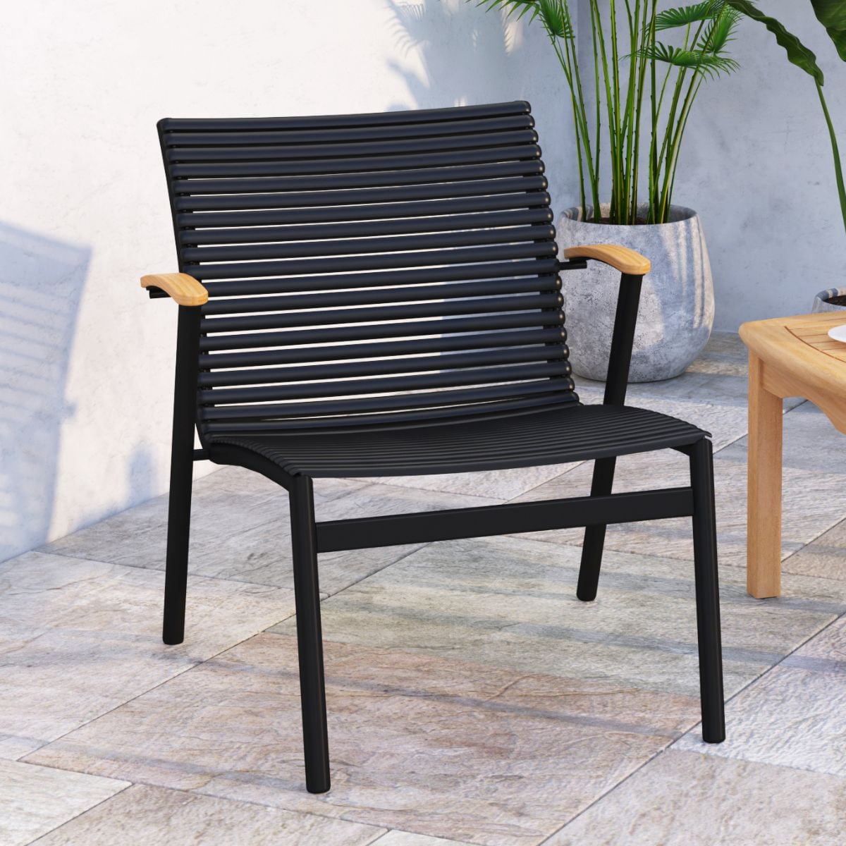 Amazonia Napoli 3-Piece, Aluminum& 100% FSC Certified Teak, Outdoor Patio Bistro Set