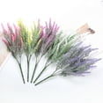 thumbnail image 6 of SPRING PARK 2Pcs 5-fork Artificial Flowers Lavender Bouquet Romantic Fake Lavender Bunch in Purple Artificial Plant for Home Wedding Garden Decor, 6 of 7