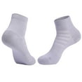 thumbnail image 2 of Abomasnow Bamboo Viscose Running Compression Quarter Socks Women Moisture Wicking Anti Blister Athletic Ankle Cushion, 2 of 3