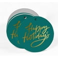 thumbnail image 2 of Inkdotpot Pack Of 100 Happy Holiday Favor Paper Tags Craft Real Gold Foil Hang Tags, 2 of 6