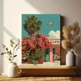 thumbnail image 6 of Pink Tampa Ticket Travel Canvas Print Trendy Aesthetic Home Living Room Wall Decor Art, 6 of 8