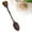 Brown, variant on Elegant Natural Heart Spoon Long Handle for Coffee and Dessert Stirring Serving Utensil