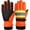 Multicolor, variant on Uandlove Heavy Duty Insulated Winter Work Gloves - High Vis Orange with Reflective Strips, Water Repellent Windproof & Reinforced Grip for Cold Storage