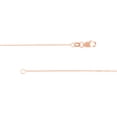 thumbnail image 3 of 14K Rose Gold Women's 18" 0.66mm Box Chain Necklace with 050 Gauge and Lobster Lock Quality Tag, 3 of 4