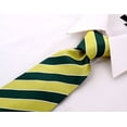 thumbnail image 4 of Scott Allan Collection Green and Yellow Necktie | Standard Size 3.3" Adult Tie, 4 of 5
