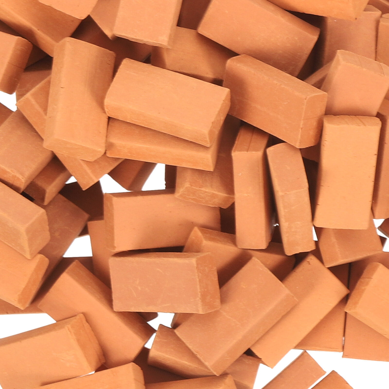 100 Pcs Miniature Bricks Clay Brick Models Micro Landscape Brick Model Sand Table Decor, Adult Unisex, Size: 1.7X0.9cm