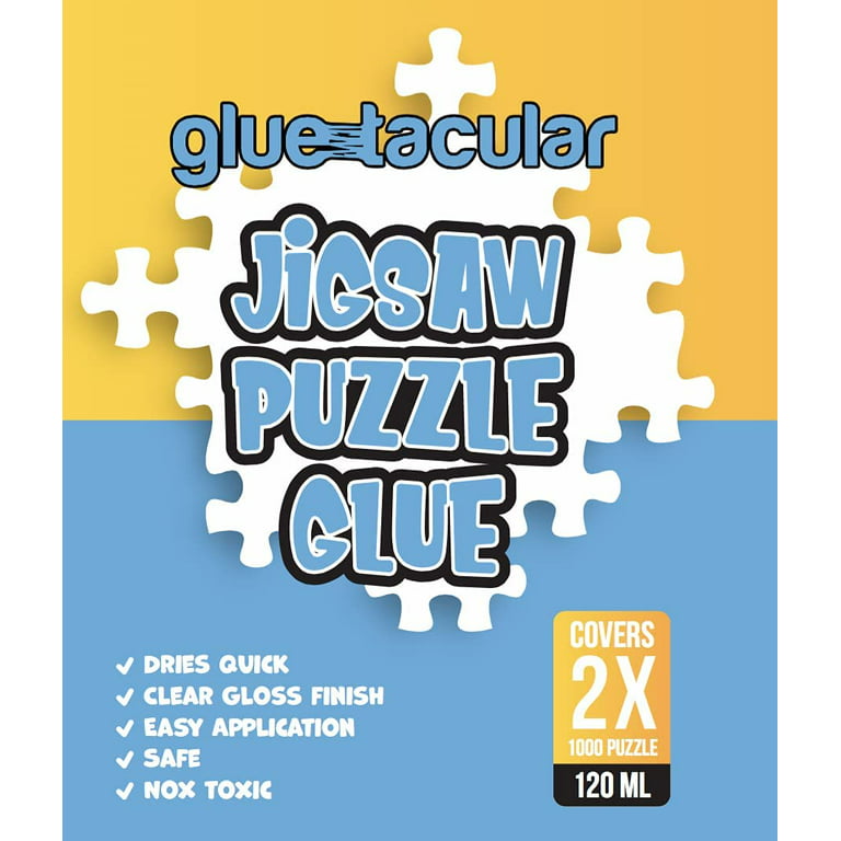60ml Jigsaw Puzzle Glue with Squeegee Board Sealant Gluing