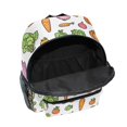 thumbnail image 6 of FORMRS School Backpack with Front Zippered Pocket 12" Student Travel Daypack, Green Vegetables Pattern, 6 of 6