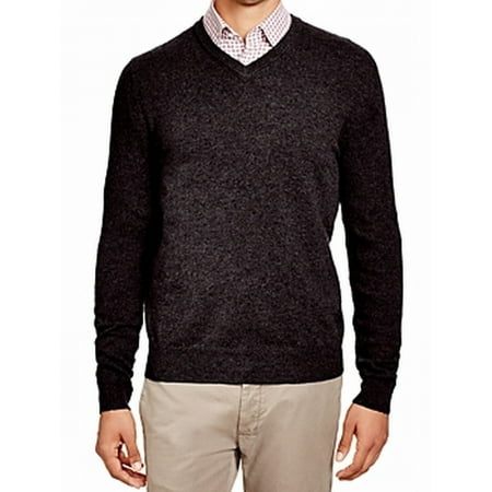 New Mens Cashmere Sweater - Bloomingdale's NEW Black Mens Size 2XL V-Neck Cashmere Knit Sweater