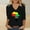 Black, variant on Aueoeo Black Shirt For Women Long Sleeve V Neck Tops Funny Graphic Printed Sweatshirt Casual Loose Fitting Pullover Black L