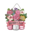 thumbnail image 2 of Letrero Colgante de Puerta de Madera Decorativo con Diseño de Flores para Día de La Madre Placa para Pared Apto para Regalo Decoración Del Hogar Negoc, 2 of 8
