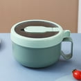 thumbnail image 2 of SUSHANG Microwave Ramen Bowl with Lid 850ml Instant Noodle and Soup Cooker High-Temperature Propylene Ramen Cooker Bowl for College Dorm Room and Lunch Quick and Easy Meal Prep with Vented Lid, 2 of 8