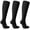 Black 3 Pairs, variant on Beister 15-20mmHg Multicolor Knee High Compression Socks (3 Pairs) - Graduated Pressure for Nurses, Teachers, Pregnant Women