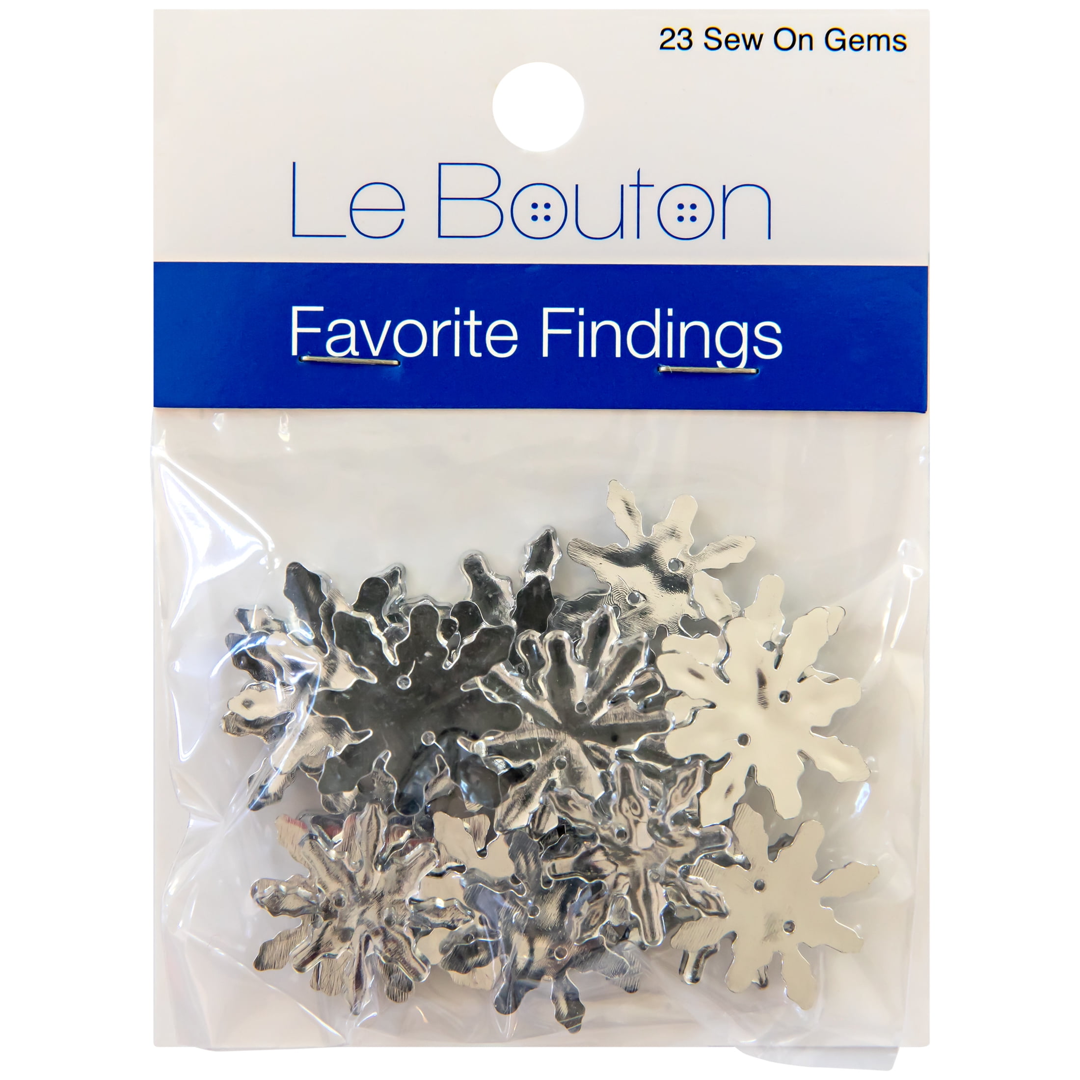 Favorite Findings Silver 7/8" Acrylic Snow Reflections, 23 Pieces