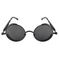 thumbnail image 5 of Gold Metal Retro Round Polarized Sunglasses Vintage Gothic Steampunk Glasses, 5 of 5