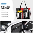 thumbnail image 3 of Balery Firefighters USA Flag Beach Travel Bag - Water-Resistant, Large Capacity Lightweight Tote with 7 Pockets for Women and Men - Perfect for Beach, Pool, Gym, and Travel, 3 of 7