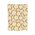 thumbnail image 7 of DouZhe Ultra-Soft Micro Fleece Lightweight Flannel Bed Blanket, Yellow Daisy Floral Print Cozy Warm Throw Blankets, 80"x60", 7 of 7