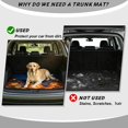 thumbnail image 4 of COEQINE Universal Car Boot Mat All Weather Cargo Liner Floor Mat with Non-Slip Backing Pet Cargo Mat Halloween Decor for Most Car Models, Yorkshire Terrier Witch Pumpkin, 4 of 7