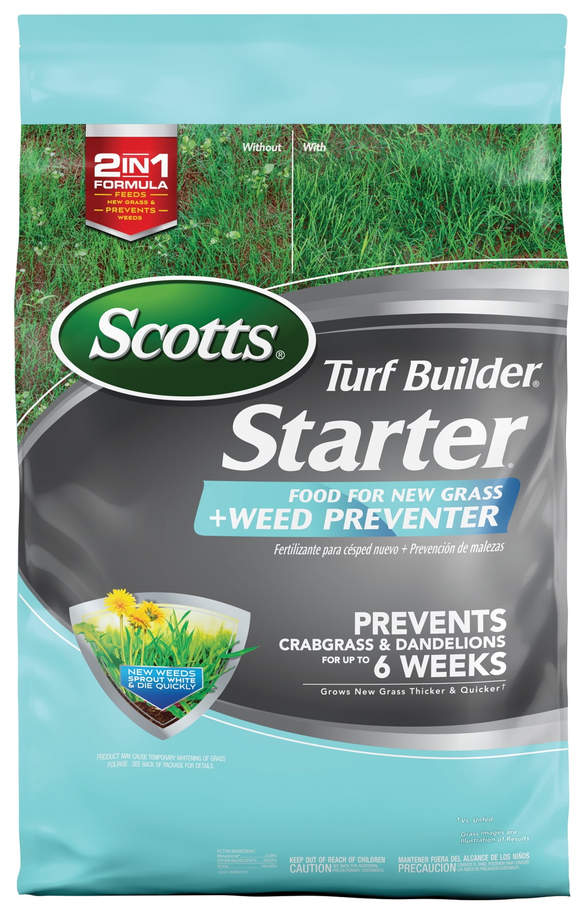 Scotts Turf Builder Starter Food for New Grass Plus Weed Preventer