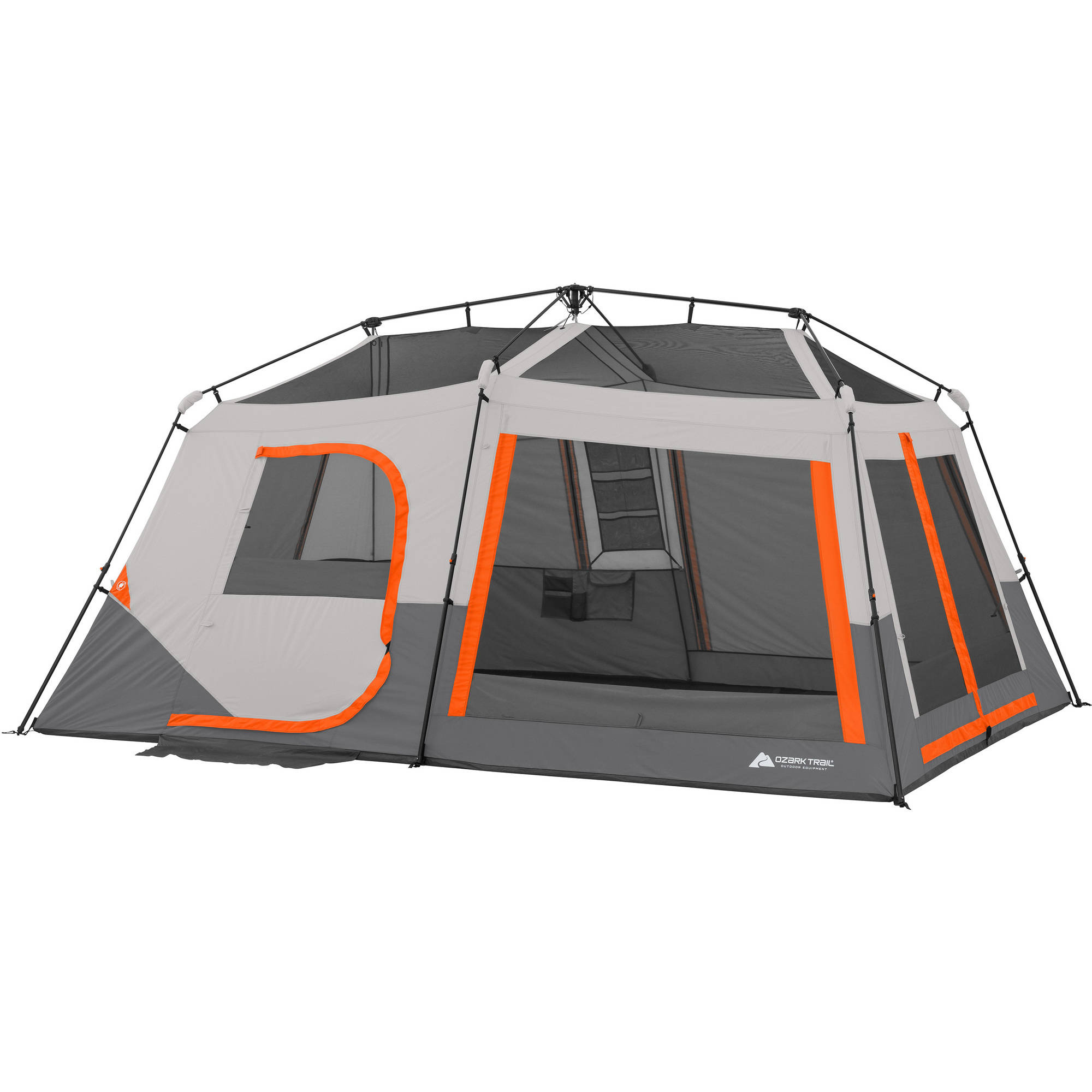 Ozark Trail 10-Person Instant Lighted Cabin Tent - Walmart.com