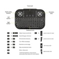 thumbnail image 4 of Mini Wireless Keyboard,  Keyboard Backlit Convenient ABS Mouse Button Multi Touch with Touchpad for Cellphone for Tablet, 4 of 7