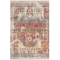thumbnail image 2 of nuLOOM Farley Medallion Fringe Area Rug, 5', Rust, 2 of 2