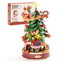Robotime 3D Puzzles Christmas Melody Tree Music Box Dreamer Wooden DIY Kits Creative Xmas Gift for Kids Adults