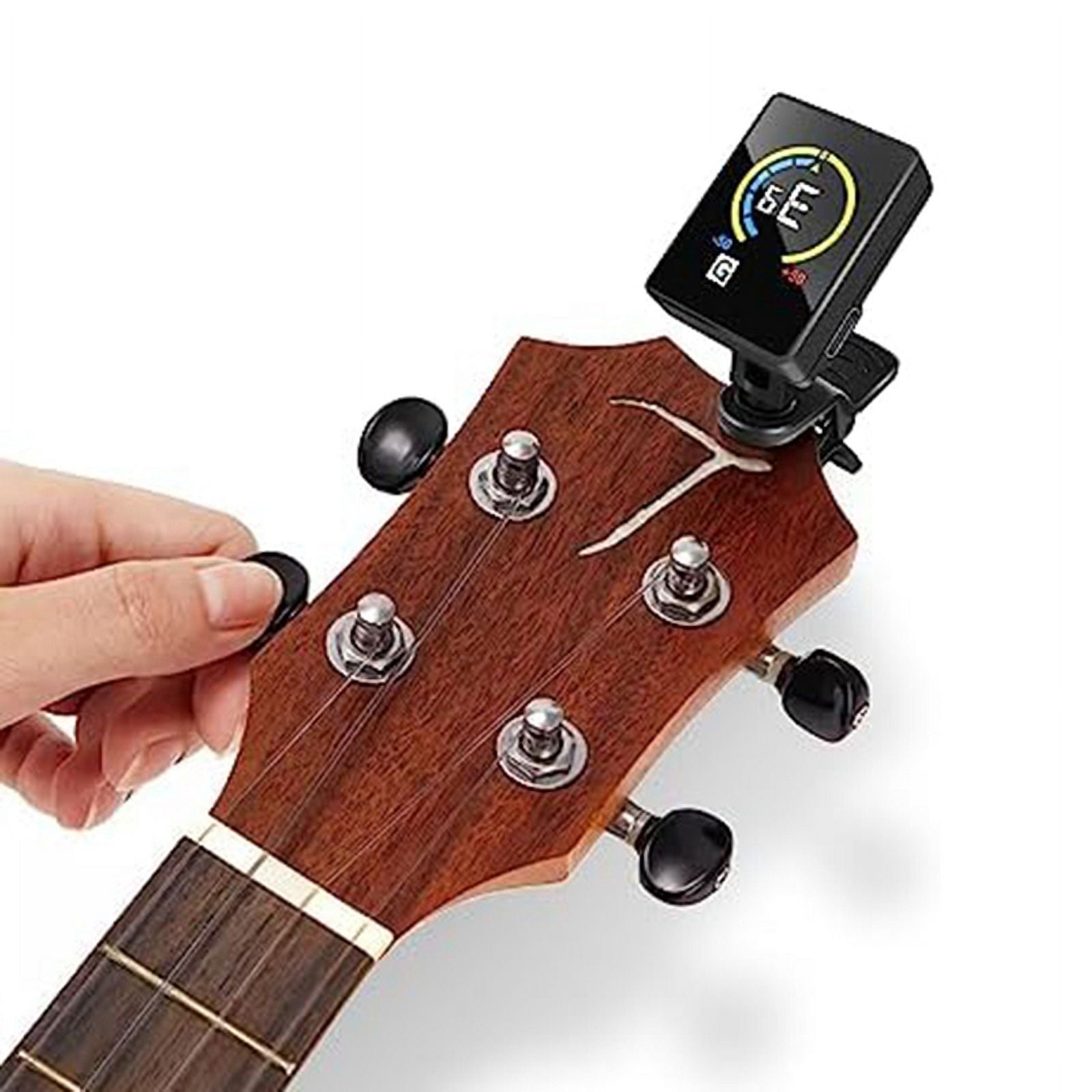4 PCS Guitar Tuner Rechargeable Clip on Tuner for Guitar, , Ukulele,Violin Suit for Professional or Beginners