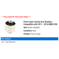 thumbnail image 2 of Front Lower Control Arm Bushing - Compatible with 2011 - 2016 BMW 528i 2012 2013 2014 2015, 2 of 2