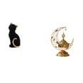 thumbnail image 1 of Figura de escritorio,Estatua de gato,linda estantería,escritorio,decoración del hogar,Quemador de incienso árabe,Quemador de incienso árabe de Oriente Medio,Quemador de incienso Quemador de, 1 of 8