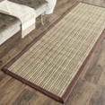 thumbnail image 3 of SAFAVIEH Natural Fiber Aspen Striped Sisal Area Rug, Blue/Purple, 4' x 6', 3 of 7