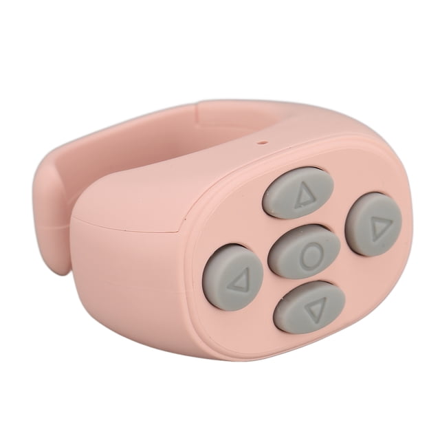 Remote Control, Multi Function Easy To Use Selfie Button Clicker With Charging Cable For Continuous Pictures Pink
