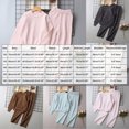 thumbnail image 3 of ZIXKCGDSE Girls Clothes Set Crew Neck Long Sleeve Top and Wide Leg Pants Warm Fall Winter Outfits Size 11-12 Years, 3 of 5