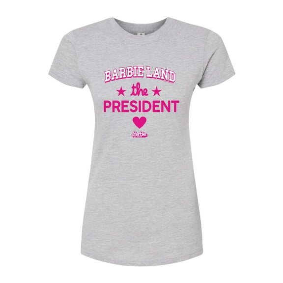 Barbie - Barbie Land President - Juniors Fitted Graphic T-Shirt
