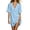 Light Blue, variant on Alkepwun Summer Dresses for Women 100% Cotton Summer V-Neck Short Sleeve Relaxed Cropped Stretch Sundress Solid Color Casual Dropped-Shoulder Straight Hem Pullover Dress