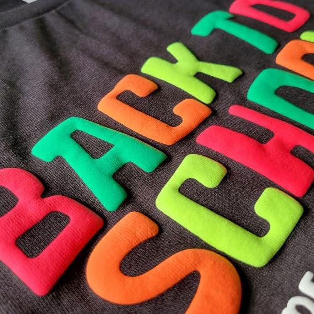 Neon Puff Heat Transfer Vinyl Neon Orange, 20" x 5 Yards - 3D Puffy Heat Press Transfer Iron on Vinyl for Shirts, Film