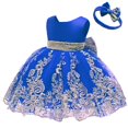 thumbnail image 2 of Vestido CMMCHAAH Vestido de fiesta para bebé con encaje de zafiro 90 cm, 2 of 5