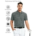 thumbnail image 4 of Demotime Men‘s Golf Shirt Moisture Wicking Quick-Dry Black L Short Sleeve Casual Polo Shirts for Men, 4 of 7