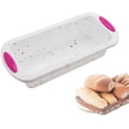 thumbnail image 3 of Non-Stick Bread Mold, French Bread Baking Tray, DIY Loaf Baking Mould, Silicone Pastry Bakeware, Rectangular Bread Pan Toast Mold(2pcs), 3 of 6