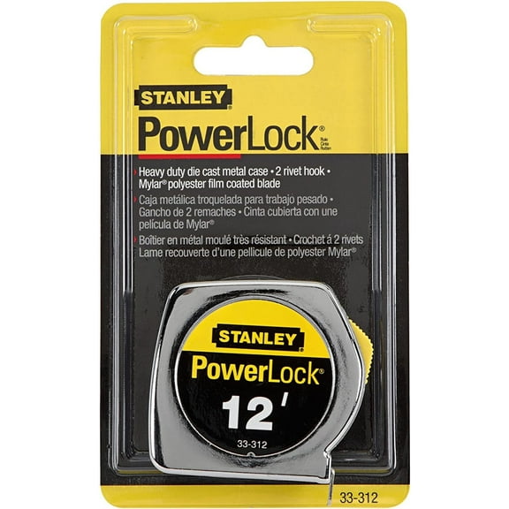 Stanley Hand Tools 33-312 3/4" X 12' PowerLock Professional Tape Measure
