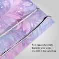 thumbnail image 3 of 2 Pack Wet Dry Bags,Ethereal Starry Leaves Waterproof Reusable Dual Zipper Bags for Swimwear, Gym Clothes, Toiletries, Baby Diapers, 3 of 8