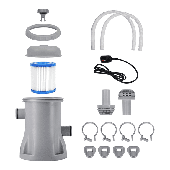 Pool Cleaner Circulation Filter Pump 330 GPH Filter Swimming Pool Filter Pump for Aerated Pool Pumps US Plug,1 set * filter pump (As Shown)